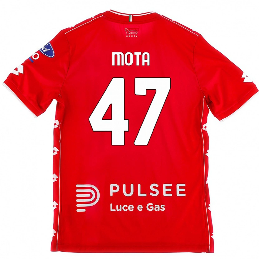 Danxen Mænd Dany Mota #47 Rød Hvid Hjemmebane Spillertrøjer 2024/25 Trøje T-Shirt