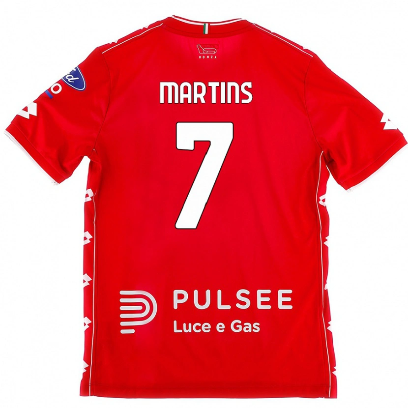 Danxen Mænd Kevin Martins #7 Rød Hvid Hjemmebane Spillertrøjer 2024/25 Trøje T-Shirt