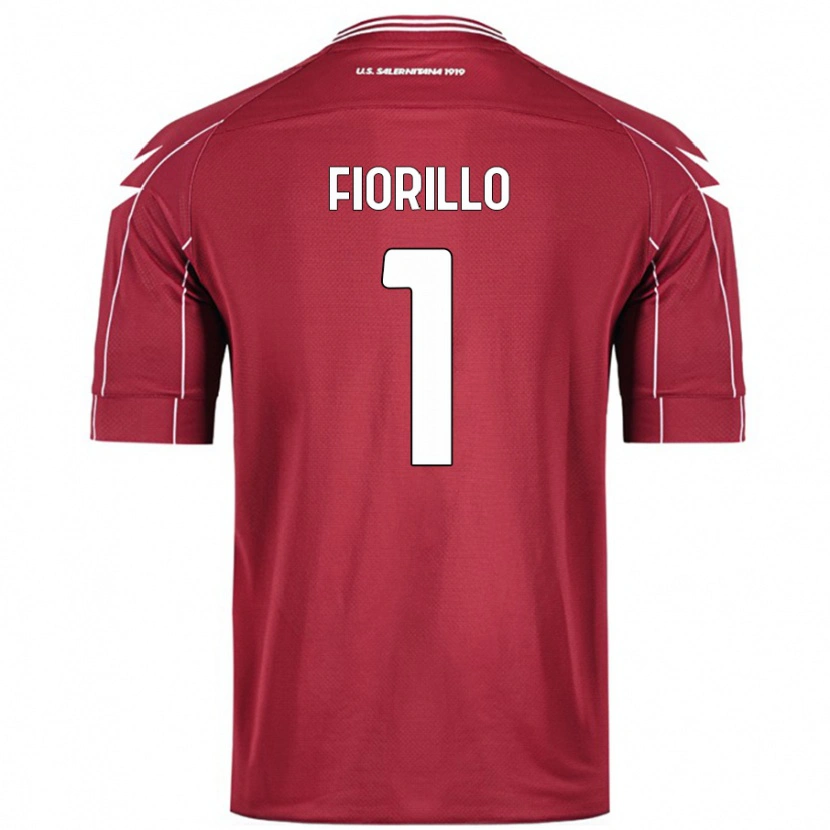 Danxen Mænd Vincenzo Fiorillo #1 Bourgogne Hjemmebane Spillertrøjer 2024/25 Trøje T-Shirt