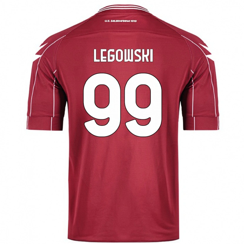 Danxen Mænd Mateusz Legowski #99 Bourgogne Hjemmebane Spillertrøjer 2024/25 Trøje T-Shirt