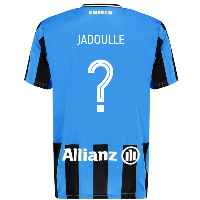 Danxen Mænd Romane Jadoulle #0 Himmelblå Sort Hjemmebane Spillertrøjer 2024/25 Trøje T-Shirt