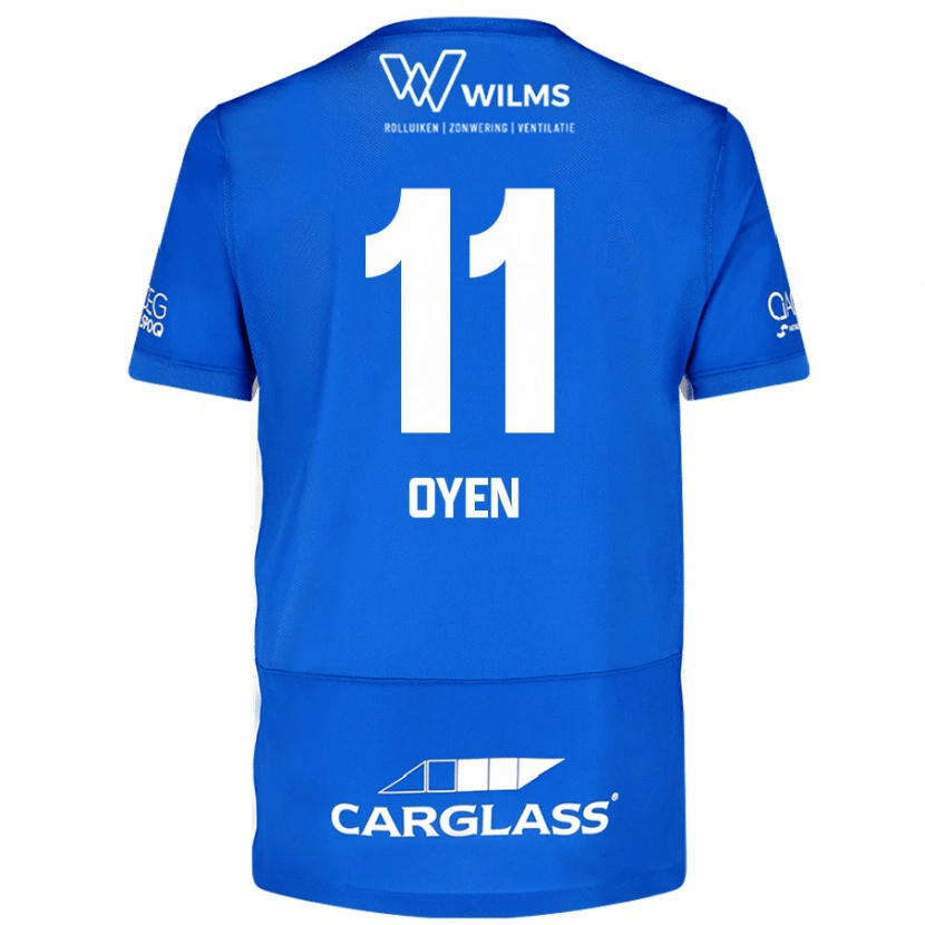 Danxen Mænd Luca Oyen #11 Blå Hjemmebane Spillertrøjer 2024/25 Trøje T-Shirt