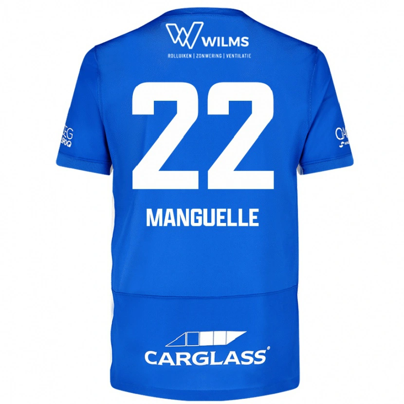 Danxen Mænd Brad Manguelle #22 Blå Hjemmebane Spillertrøjer 2024/25 Trøje T-Shirt