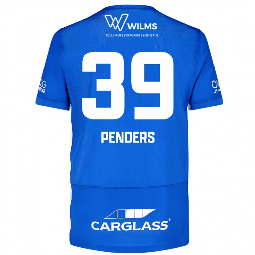 Danxen Mænd Mike Penders #39 Blå Hjemmebane Spillertrøjer 2024/25 Trøje T-Shirt