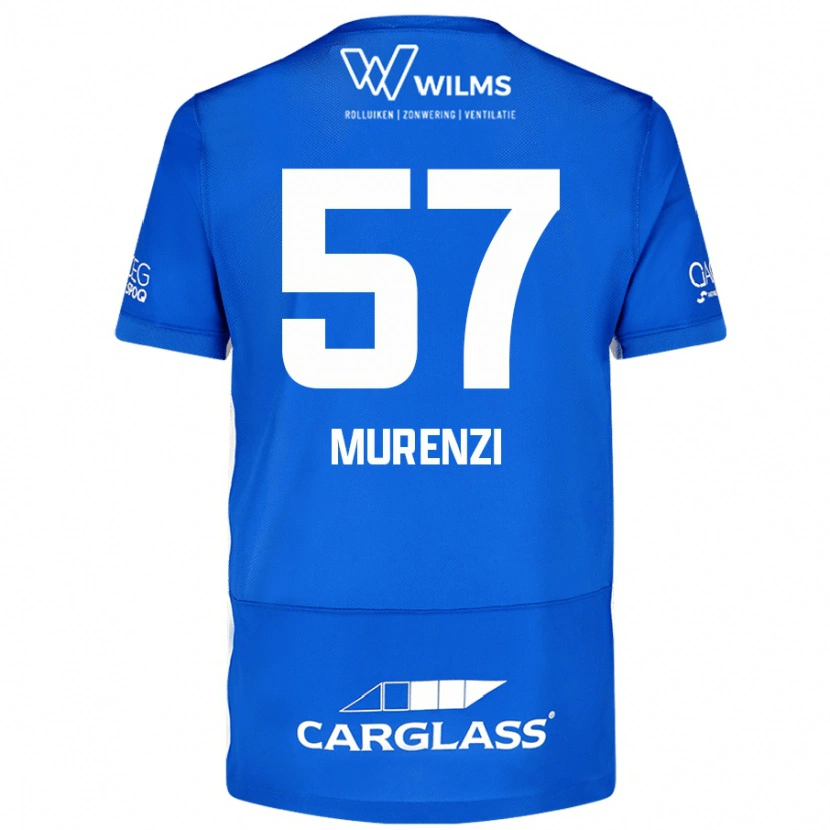 Danxen Mænd Aaron Murenzi #57 Blå Hjemmebane Spillertrøjer 2024/25 Trøje T-Shirt