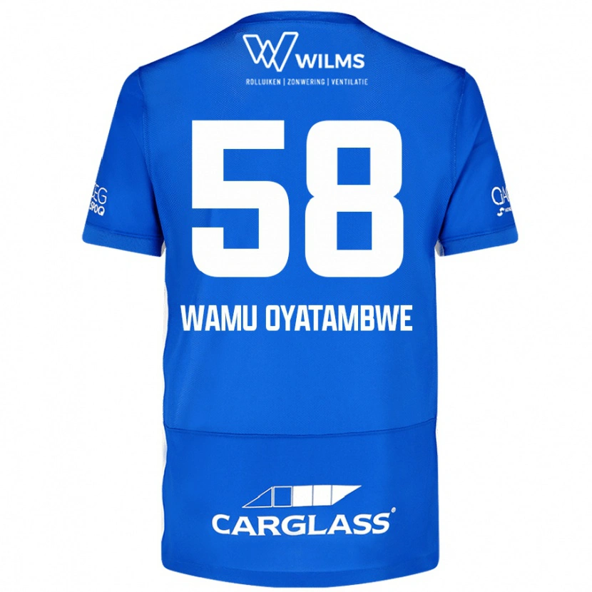 Danxen Mænd Matthias Wamu Oyatambwe #58 Blå Hjemmebane Spillertrøjer 2024/25 Trøje T-Shirt