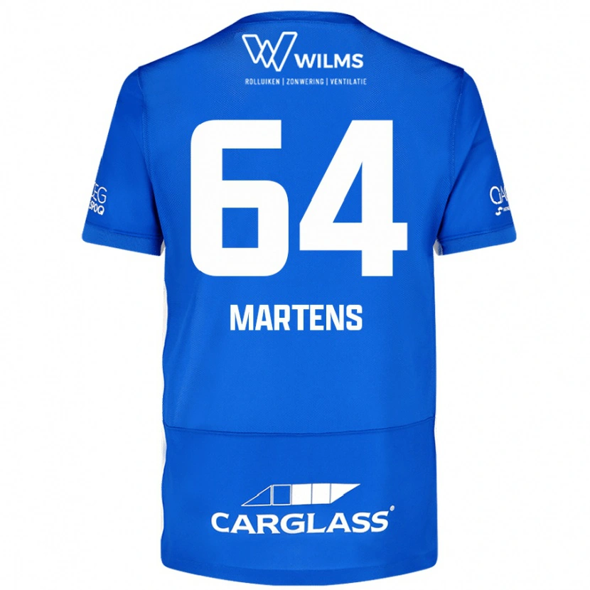 Danxen Mænd Nolan Martens #64 Blå Hjemmebane Spillertrøjer 2024/25 Trøje T-Shirt