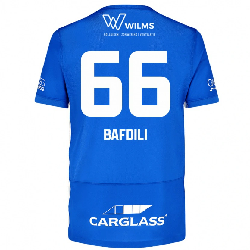 Danxen Mænd Zaïd Bafdili #66 Blå Hjemmebane Spillertrøjer 2024/25 Trøje T-Shirt