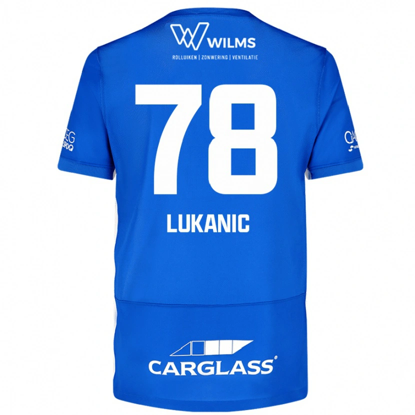 Danxen Mænd Luka Lukanic #78 Blå Hjemmebane Spillertrøjer 2024/25 Trøje T-Shirt