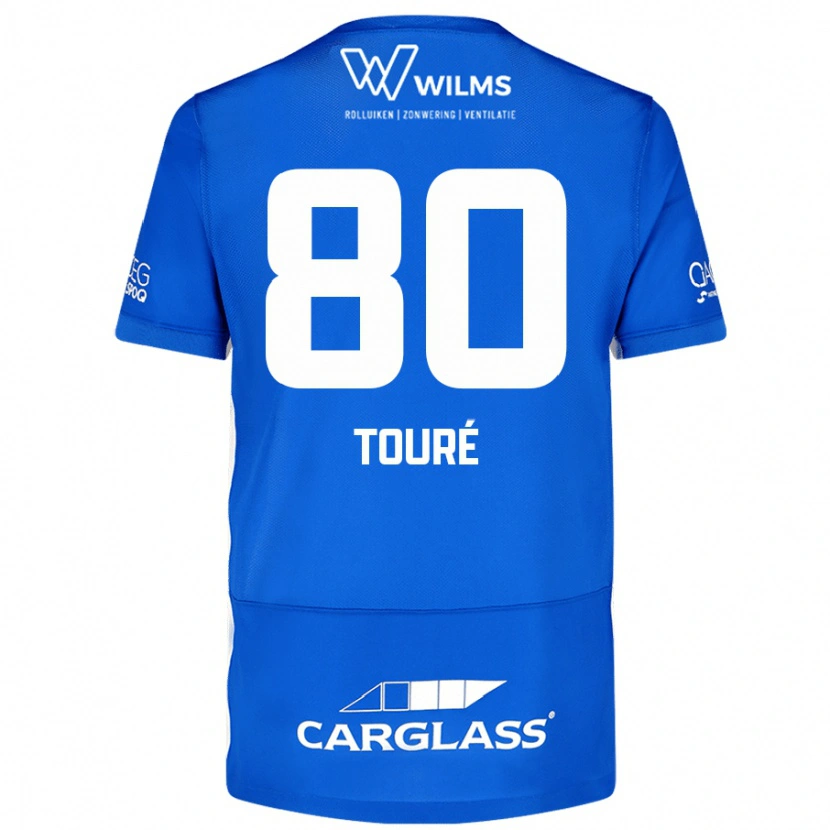 Danxen Mænd Saïdou Touré #80 Blå Hjemmebane Spillertrøjer 2024/25 Trøje T-Shirt