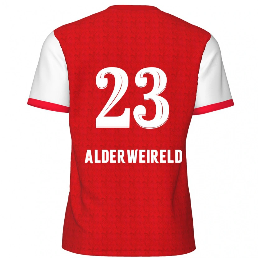 Danxen Mænd Toby Alderweireld #23 Rød Hvid Hjemmebane Spillertrøjer 2024/25 Trøje T-Shirt