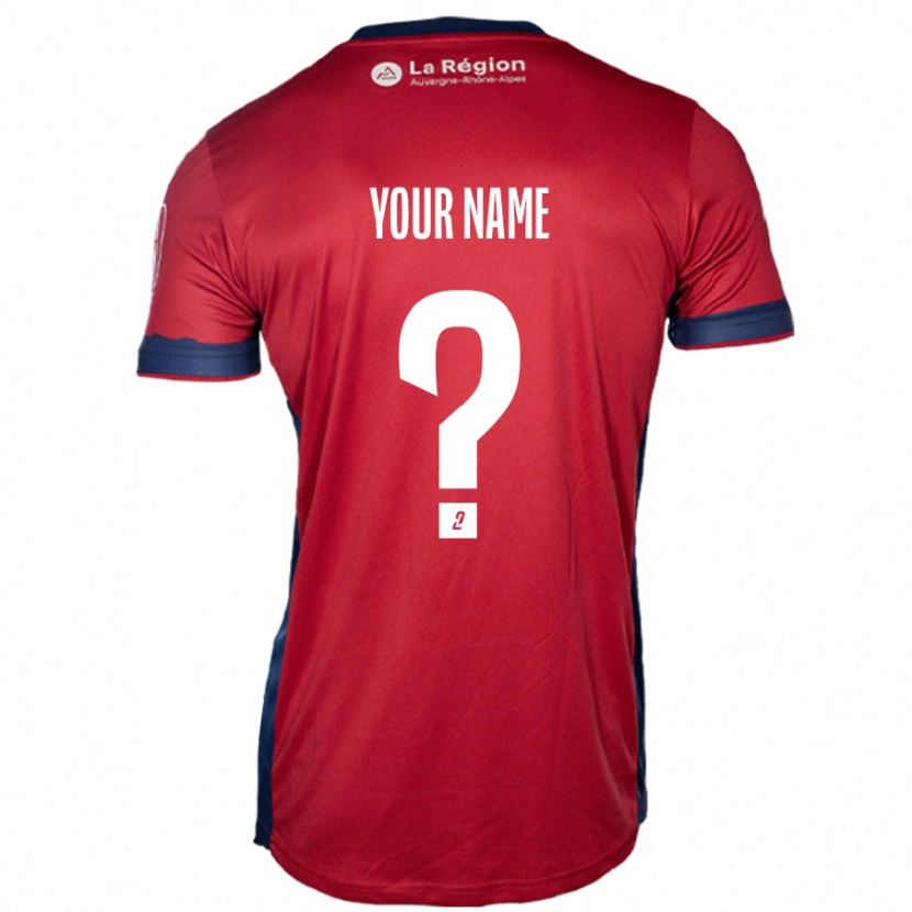 Danxen Mænd Dit Navn #0 Lys Bordeaux Hjemmebane Spillertrøjer 2024/25 Trøje T-Shirt