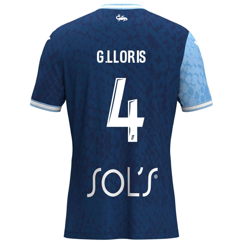 Danxen Mænd Gautier Lloris #4 Himmelblå Mørkeblå Hjemmebane Spillertrøjer 2024/25 Trøje T-Shirt