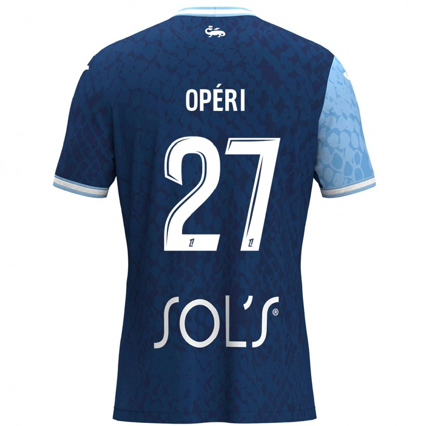 Danxen Mænd Christopher Operi #27 Himmelblå Mørkeblå Hjemmebane Spillertrøjer 2024/25 Trøje T-Shirt
