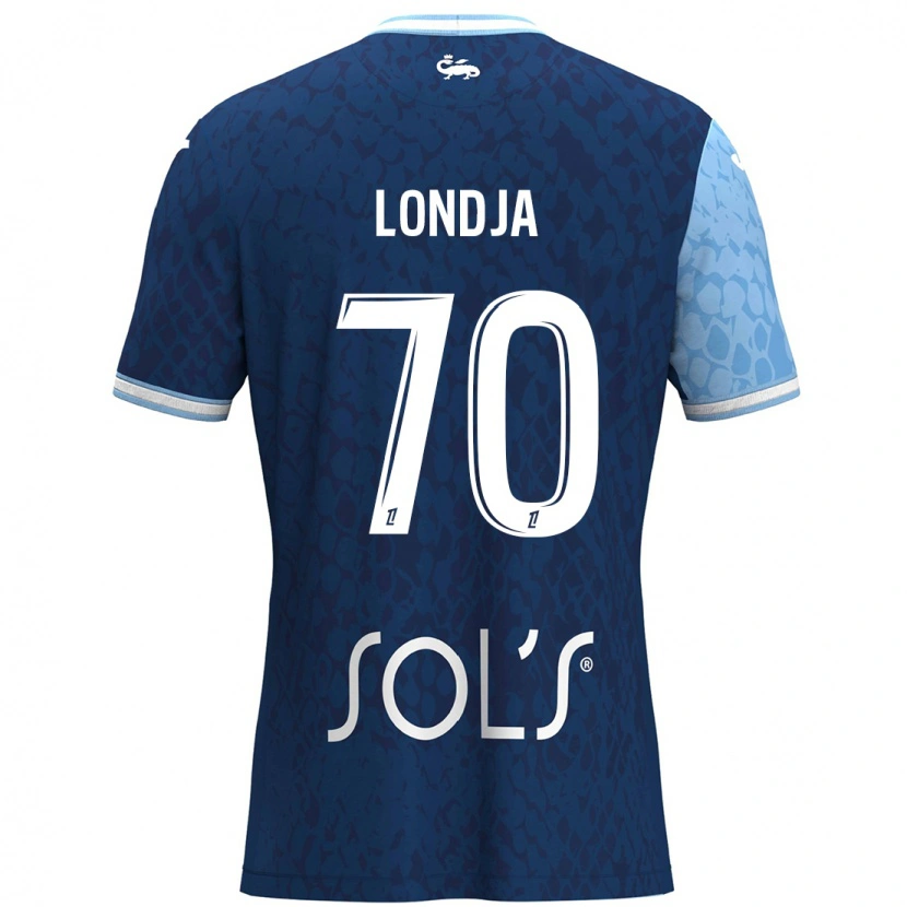 Danxen Mænd Ruben Londja #70 Himmelblå Mørkeblå Hjemmebane Spillertrøjer 2024/25 Trøje T-Shirt