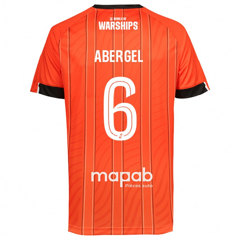 Danxen Mænd Laurent Abergel #6 Orange Hjemmebane Spillertrøjer 2024/25 Trøje T-Shirt
