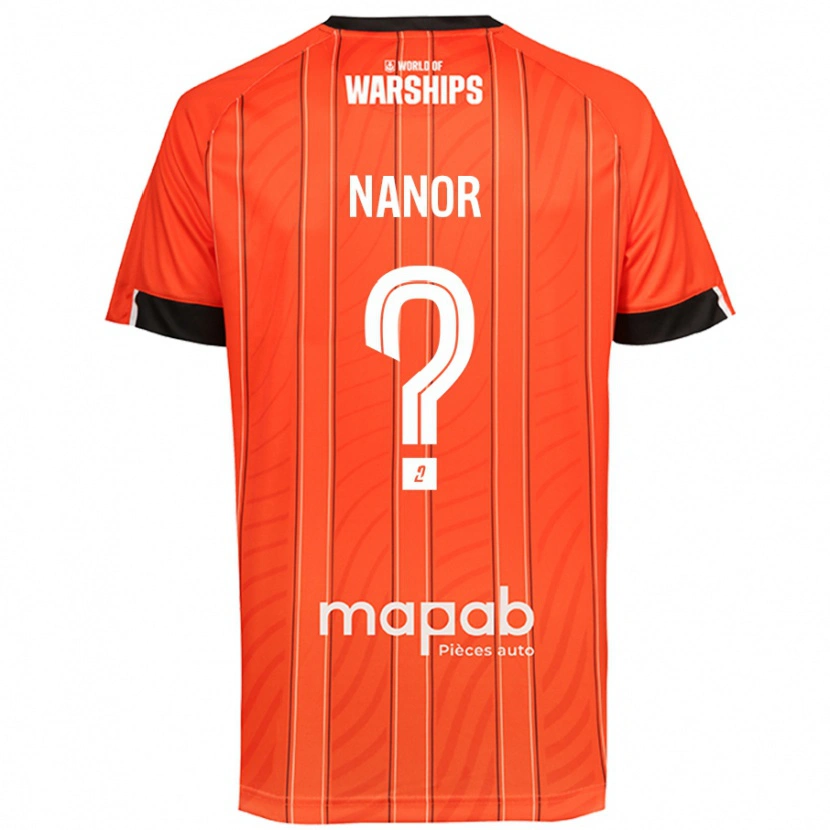 Danxen Mænd Enzo Nanor #0 Orange Hjemmebane Spillertrøjer 2024/25 Trøje T-Shirt