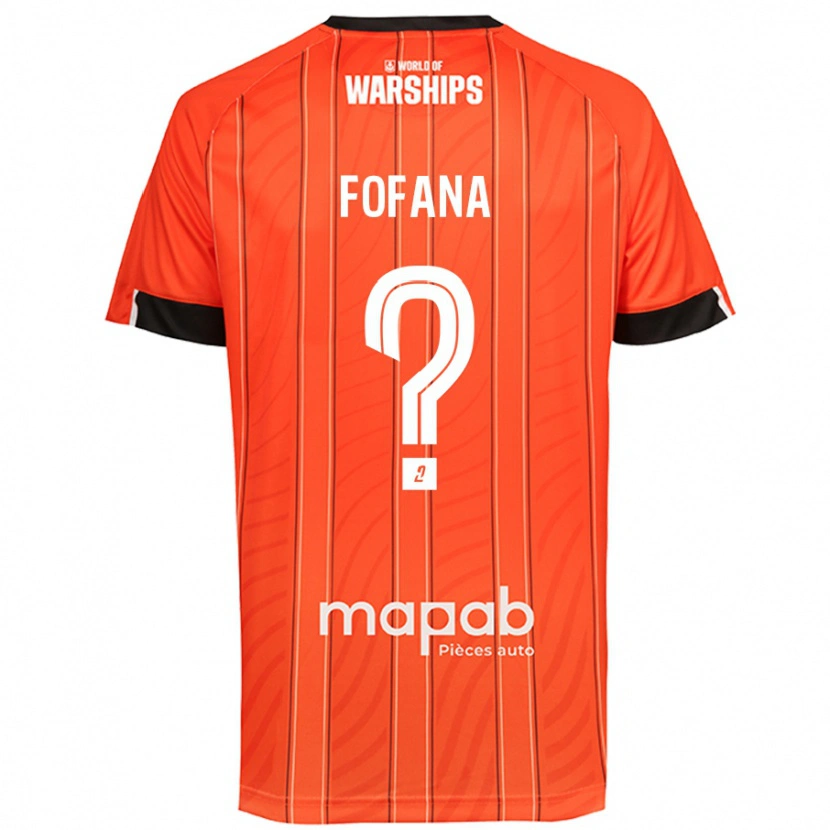 Danxen Mænd Bahliseny Fofana #0 Orange Hjemmebane Spillertrøjer 2024/25 Trøje T-Shirt