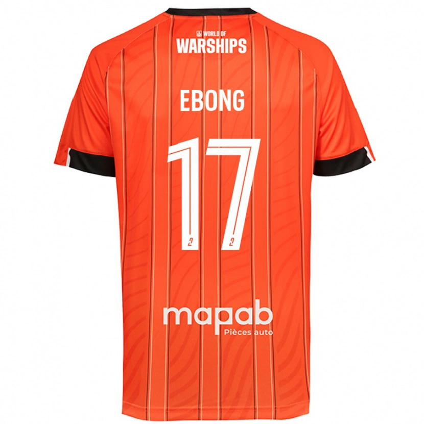 Danxen Mænd Arthur Ebong #17 Orange Hjemmebane Spillertrøjer 2024/25 Trøje T-Shirt