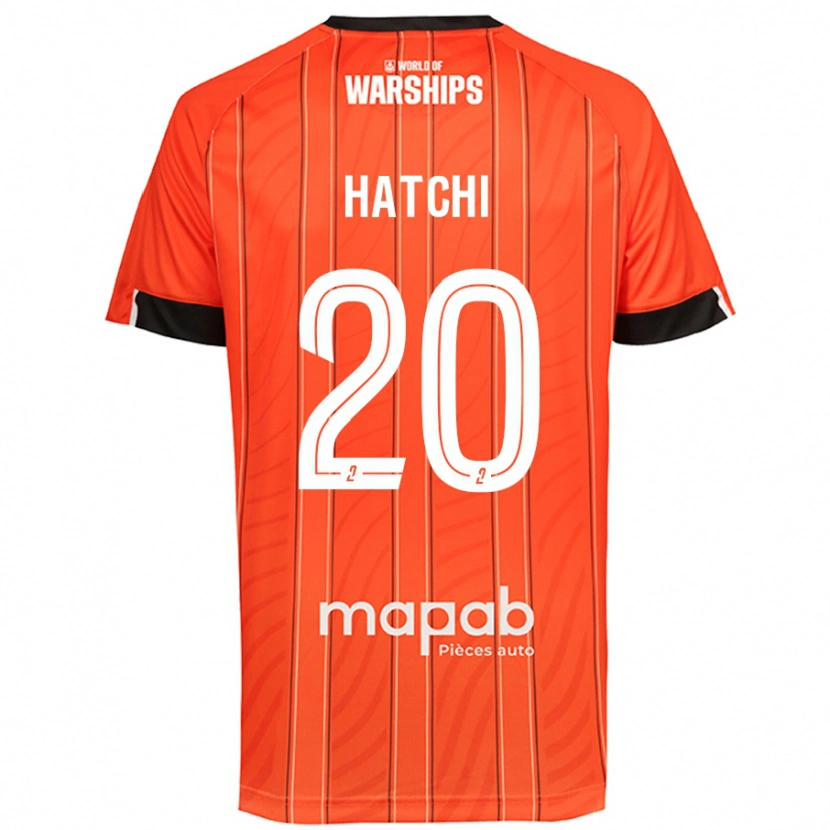 Danxen Mænd Jérémy Hatchi #20 Orange Hjemmebane Spillertrøjer 2024/25 Trøje T-Shirt