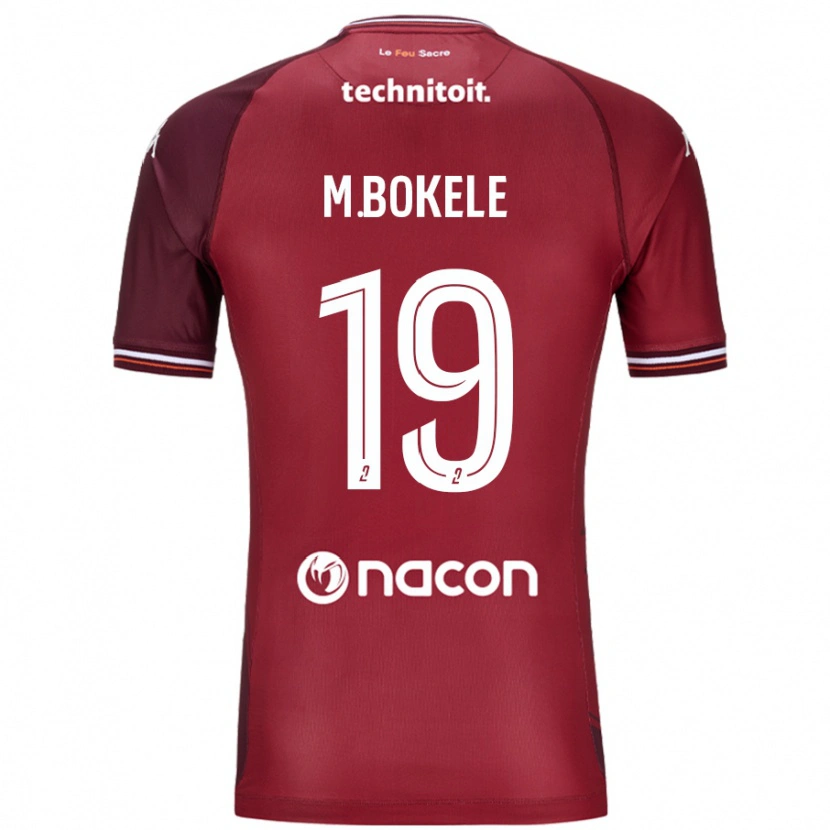 Danxen Mænd Morgan Bokele #19 Rød Granata Hjemmebane Spillertrøjer 2024/25 Trøje T-Shirt
