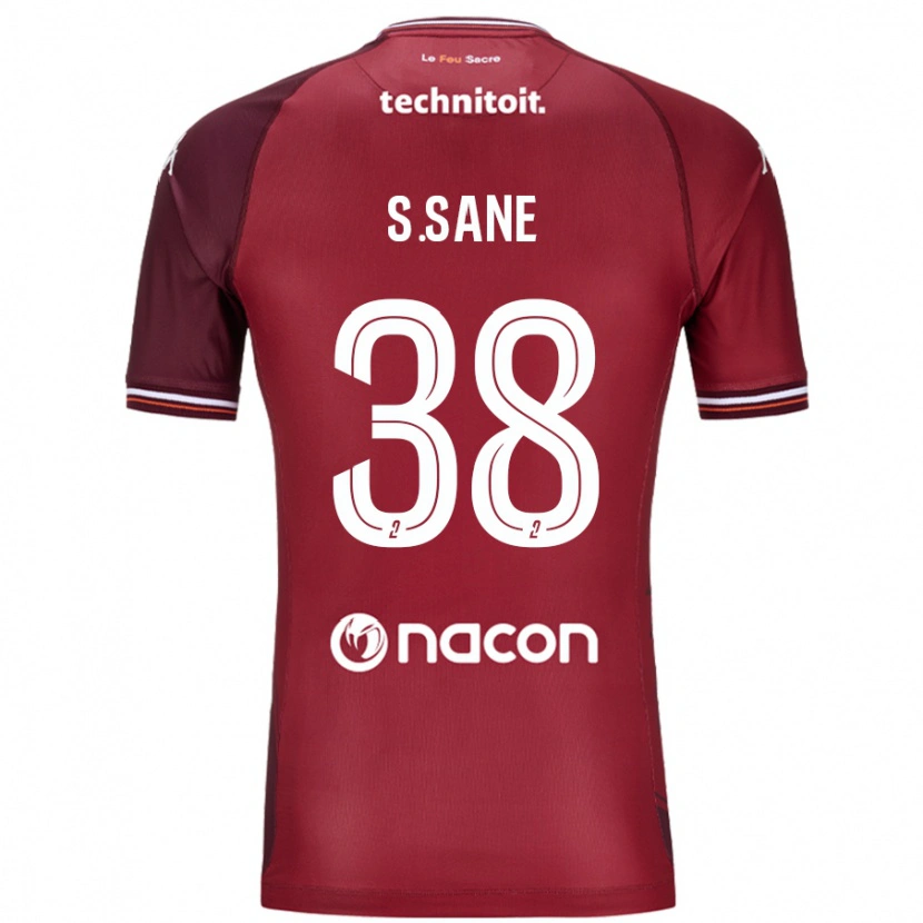 Danxen Mænd Sadibou Sané #38 Rød Granata Hjemmebane Spillertrøjer 2024/25 Trøje T-Shirt