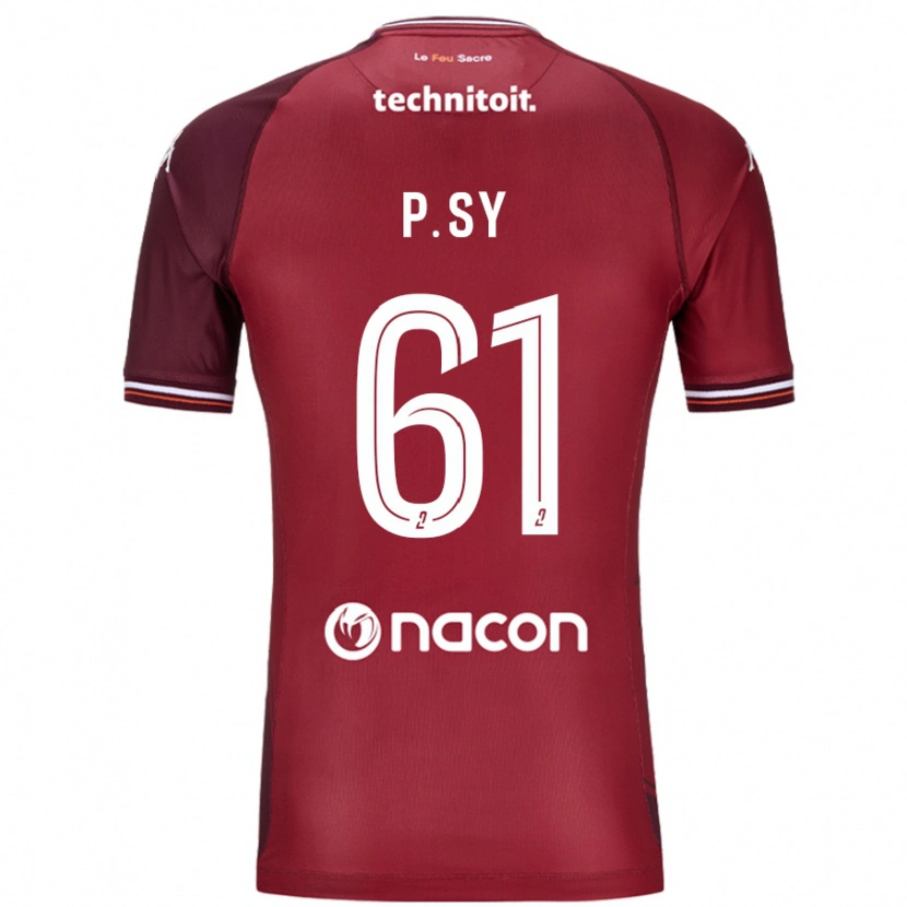 Danxen Mænd Pape Sy #61 Rød Granata Hjemmebane Spillertrøjer 2024/25 Trøje T-Shirt