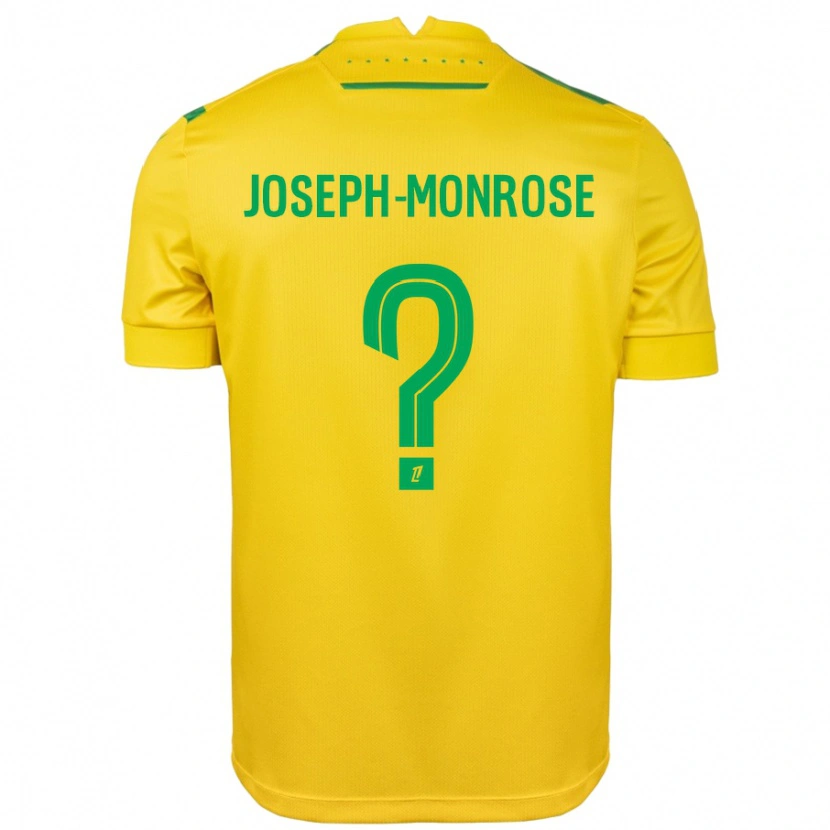 Danxen Mænd Florian Joseph-Monrose #0 Gul Grøn Hjemmebane Spillertrøjer 2024/25 Trøje T-Shirt