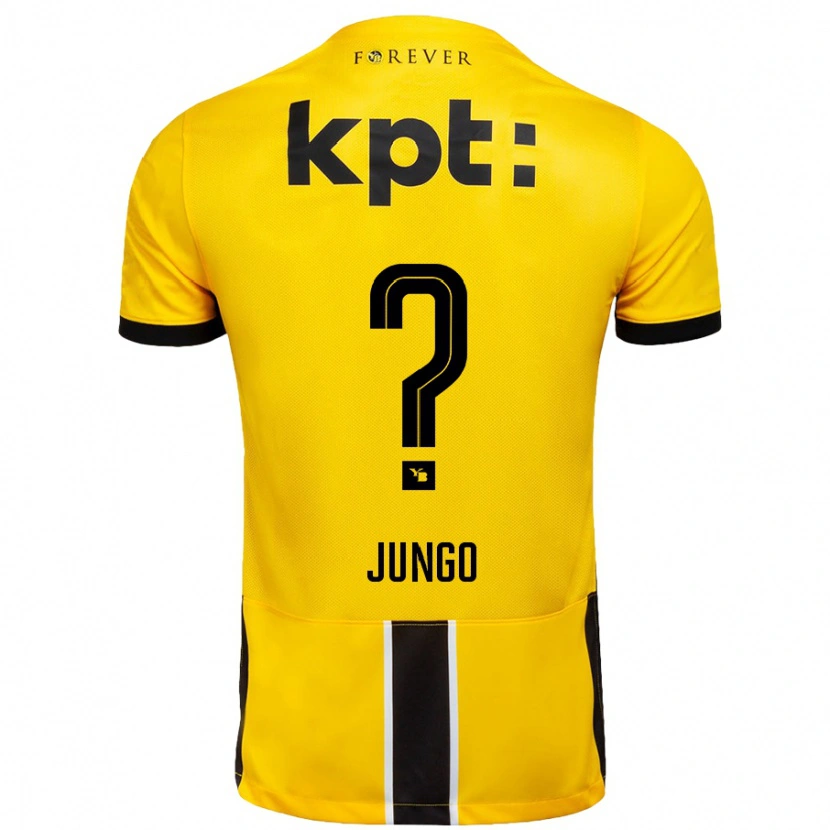 Danxen Mænd Matéo Jungo #0 Gul Sort Hjemmebane Spillertrøjer 2024/25 Trøje T-Shirt
