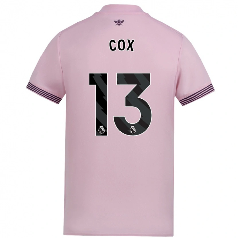 Danxen Mænd Matthew Cox #13 Lyserød Udebane Spillertrøjer 2024/25 Trøje T-Shirt