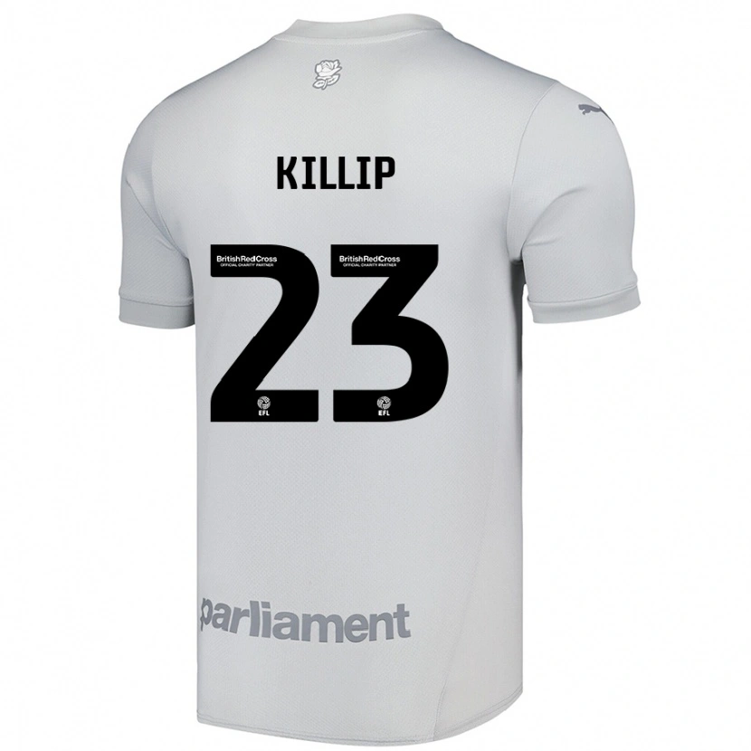 Danxen Mænd Ben Killip #23 Sølvgrå Udebane Spillertrøjer 2024/25 Trøje T-Shirt