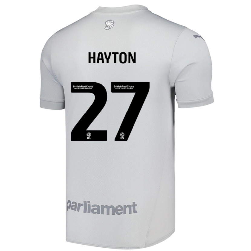 Danxen Mænd Adam Hayton #27 Sølvgrå Udebane Spillertrøjer 2024/25 Trøje T-Shirt