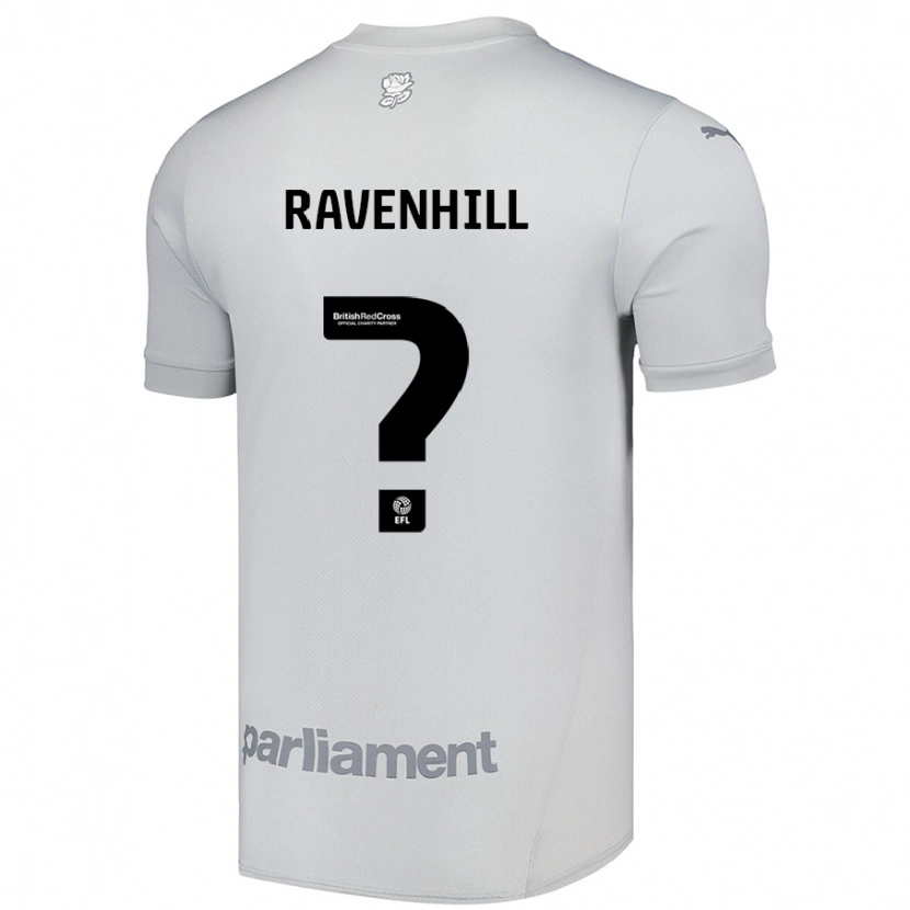 Danxen Mænd Rogan Ravenhill #0 Sølvgrå Udebane Spillertrøjer 2024/25 Trøje T-Shirt