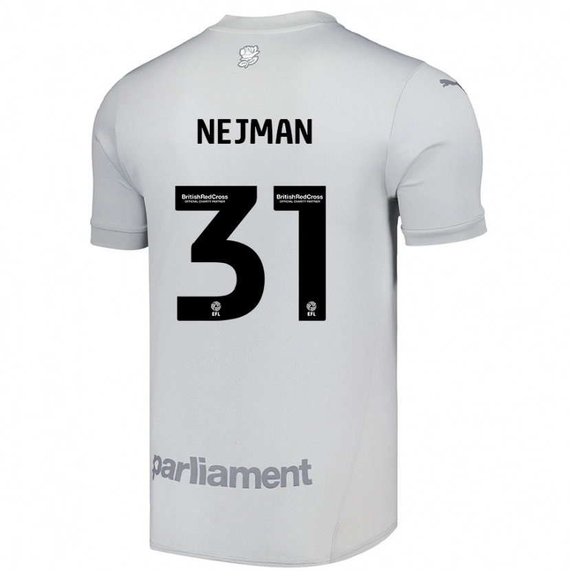 Danxen Mænd Harrison Nejman #31 Sølvgrå Udebane Spillertrøjer 2024/25 Trøje T-Shirt