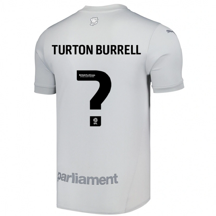 Danxen Mænd Melissa Turton-Burrell #0 Sølvgrå Udebane Spillertrøjer 2024/25 Trøje T-Shirt