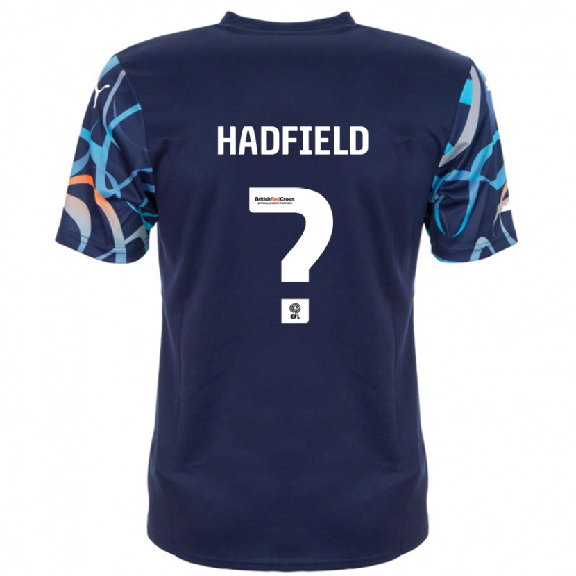 Danxen Mænd Milly Hadfield #0 Marineblå Udebane Spillertrøjer 2024/25 Trøje T-Shirt