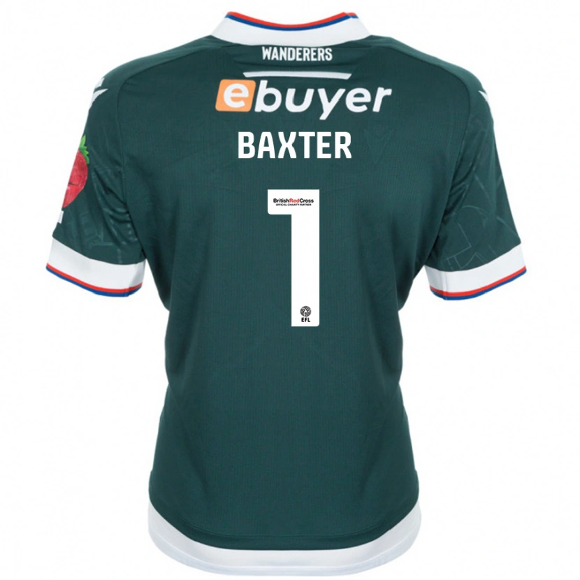 Danxen Mænd Nathan Baxter #1 Mørkegrøn Udebane Spillertrøjer 2024/25 Trøje T-Shirt