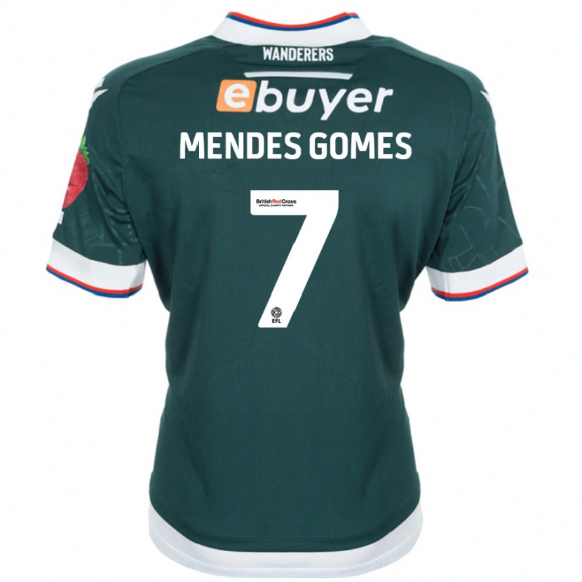 Danxen Mænd Carlos Mendes #7 Mørkegrøn Udebane Spillertrøjer 2024/25 Trøje T-Shirt