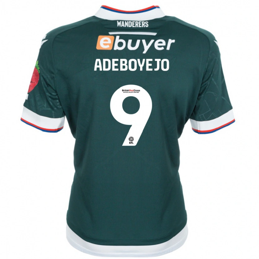 Danxen Mænd Victor Adeboyejo #9 Mørkegrøn Udebane Spillertrøjer 2024/25 Trøje T-Shirt