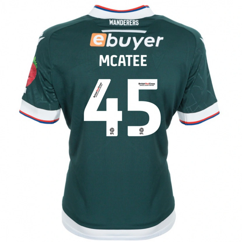 Danxen Mænd John Mcatee #45 Mørkegrøn Udebane Spillertrøjer 2024/25 Trøje T-Shirt
