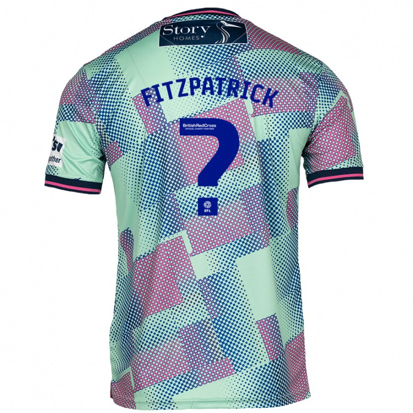 Danxen Mænd Aran Fitzpatrick #0 Grøn Udebane Spillertrøjer 2024/25 Trøje T-Shirt