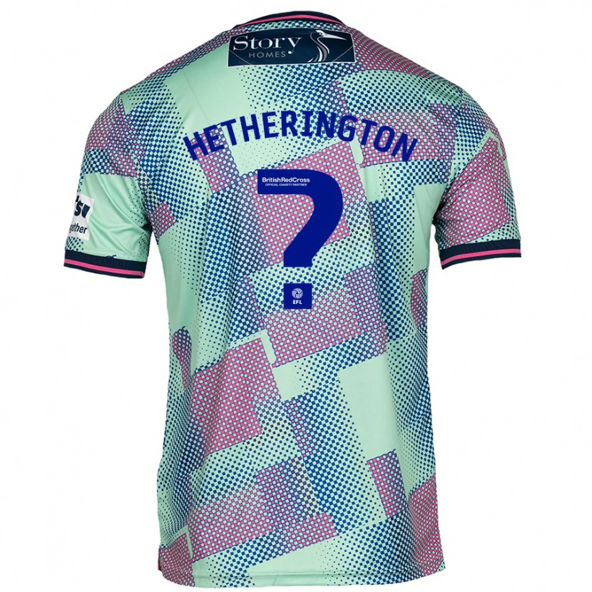 Danxen Mænd Sam Hetherington #0 Grøn Udebane Spillertrøjer 2024/25 Trøje T-Shirt