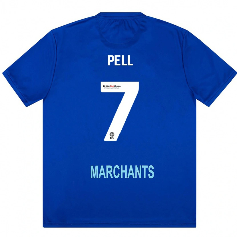 Danxen Mænd Harry Pell #7 Grøn Udebane Spillertrøjer 2024/25 Trøje T-Shirt