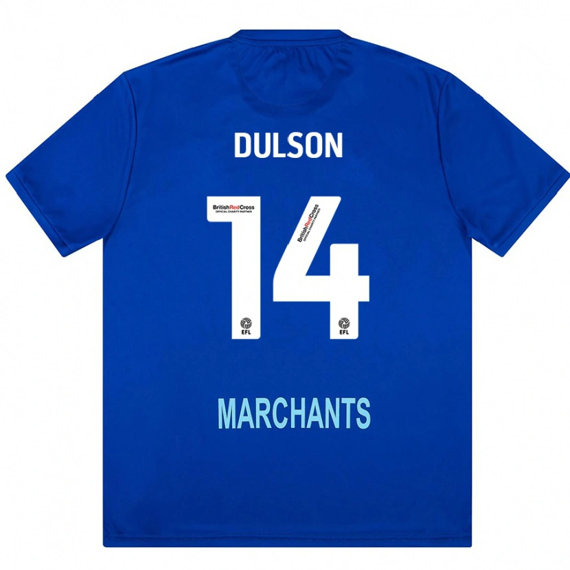 Danxen Mænd Liam Dulson #14 Grøn Udebane Spillertrøjer 2024/25 Trøje T-Shirt