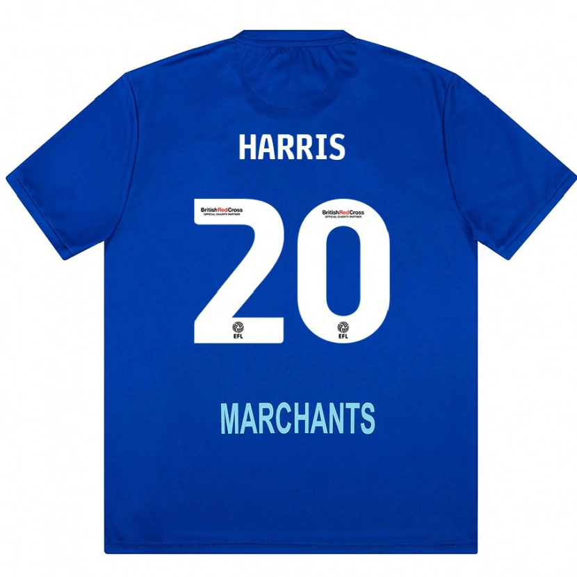 Danxen Mænd Max Harris #20 Grøn Udebane Spillertrøjer 2024/25 Trøje T-Shirt