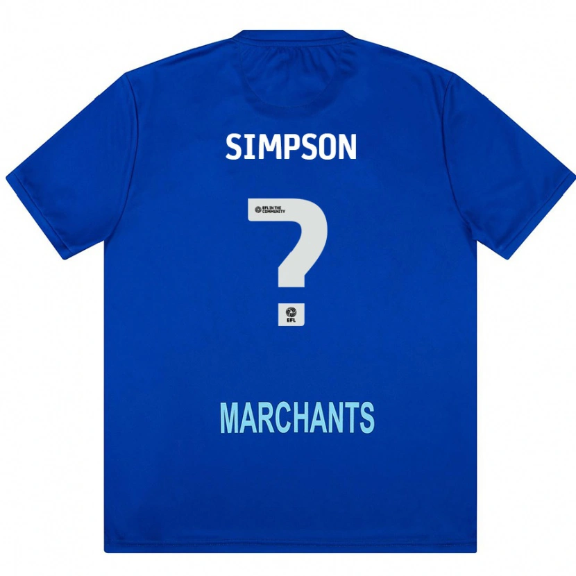 Danxen Mænd Jay Simpson #0 Grøn Udebane Spillertrøjer 2024/25 Trøje T-Shirt