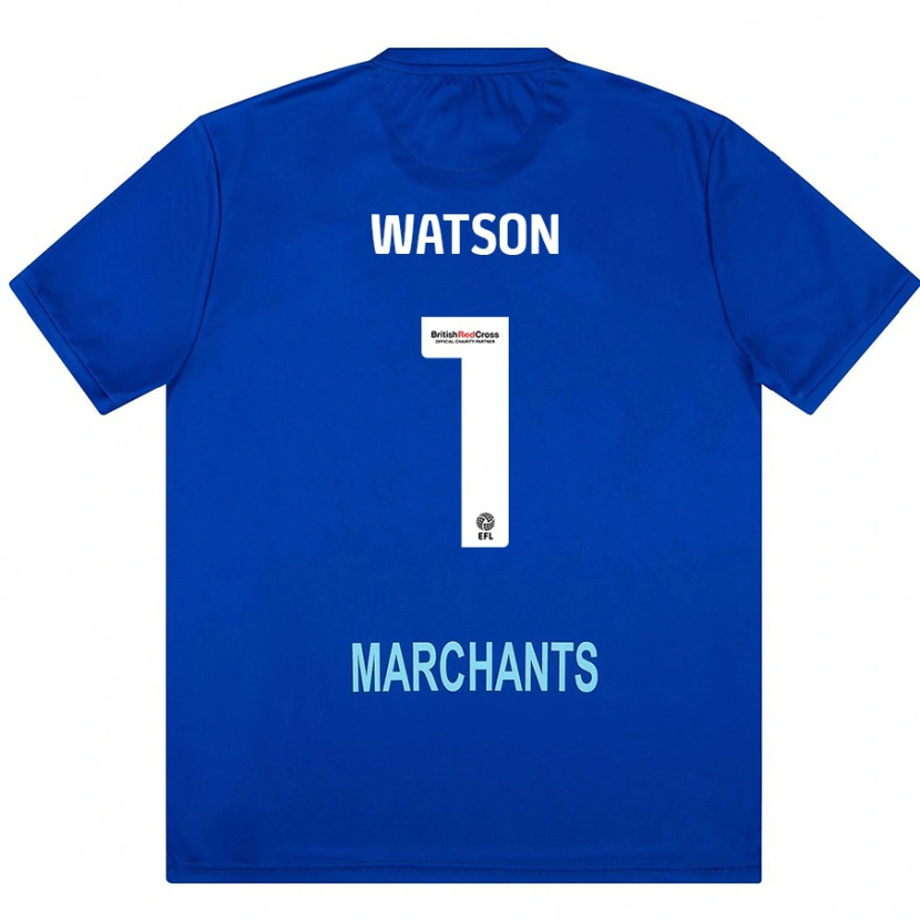 Danxen Mænd Aimee Watson #1 Grøn Udebane Spillertrøjer 2024/25 Trøje T-Shirt