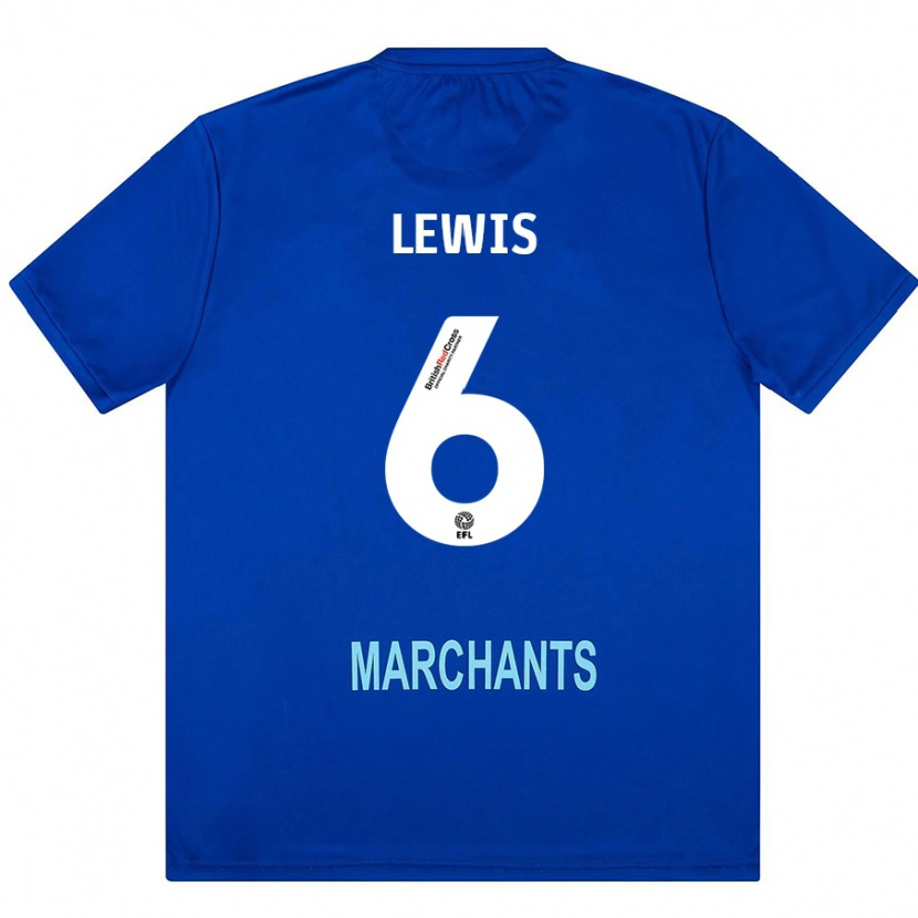 Danxen Mænd Megan Lewis #6 Grøn Udebane Spillertrøjer 2024/25 Trøje T-Shirt
