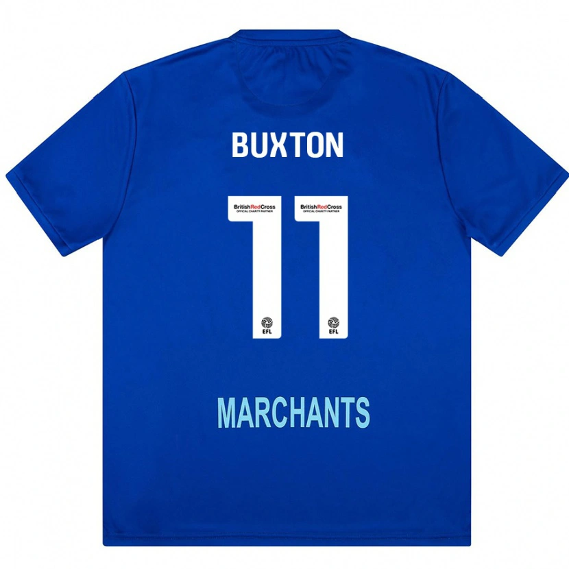 Danxen Mænd Charlotte Buxton #11 Grøn Udebane Spillertrøjer 2024/25 Trøje T-Shirt