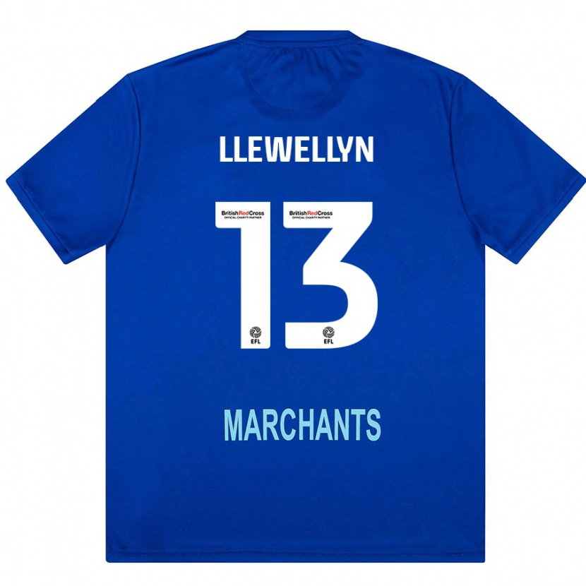 Danxen Mænd Ffion Llewellyn #13 Grøn Udebane Spillertrøjer 2024/25 Trøje T-Shirt